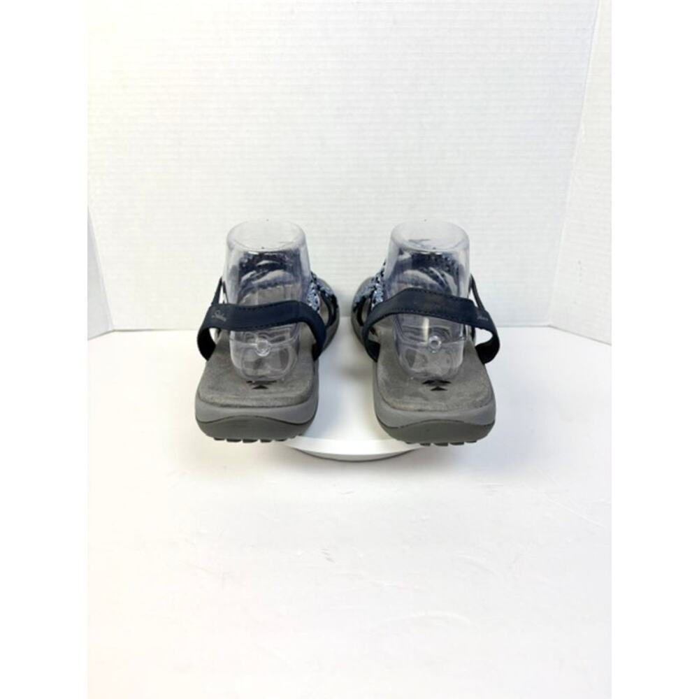 Skechers Memory Foam Women's Size 11 Blue Woven Strappy Slingback Sandals - Picture 7 of 9